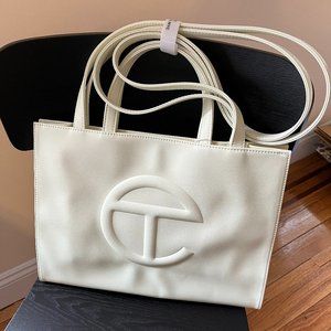 NWT MEDIUM TELFAR - COLOR GLUE (WHITE/CREAM)